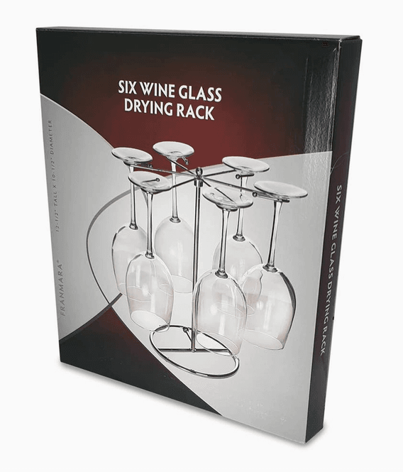 Hovedbilde Glassholder i kromstål for 6 vinglass
