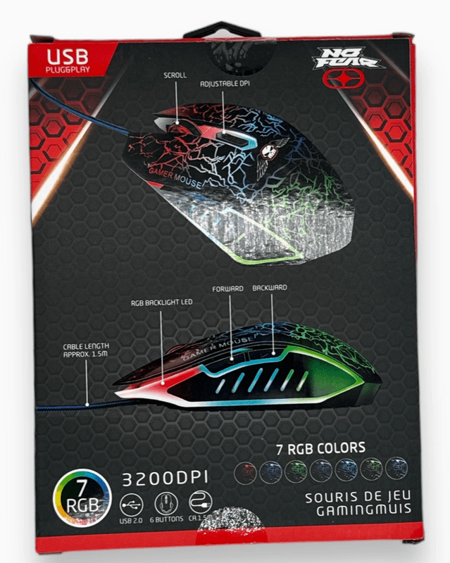 No Fear Gaming Mouse 3200DPI